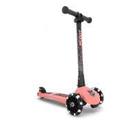Scoot & Ride Highwaykick 96357 96357 - Patinete con 3 LED (plástico/Metal, tamaño: 55 x 15 x 24 cm), Color melocotón