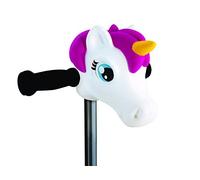 Scootaheadz - Cabeza de Unicornio para Patinete - Accesorios para Patinete Infantil - Regalo para Niñas - Se Adapta a la mayoría de los patinetes de 2 y 3 Ruedas para niños -Rosa y Blanco