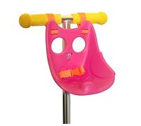 Scootaseatz: Buho Guapo en Rosa | Accesorio para el Manillar de tu Micro Scooter y Otros Modelos | Se Adapta a la mayoría de los patinetes de 2 y 3 Ruedas para niños