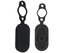 Scooter Charger Port Cover - 1.5cm Circular Silicone Dust Cap, Weather Resistant Splash Shield Plug For 15mm Electric Scooter & Bicycle Ports | Crimson Red