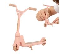 Scooter de dedo - plegable de dos ruedas, gadget de equitación de oficina antideslizante, vehículo de acción de equilibrio en miniatura, juego de simulación de torres portátil | Accesorio de
