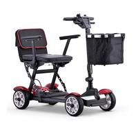 Scooter De Movilidad 4 Ruedas,Scooter De Movilidad Motorizado Para Personas Mayores,Scooter De Movilidad Para Maletero De Coche De Viaje,Carga 150 Kg,Con Cargador Y Cesta Incluidos A