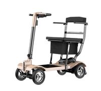 Scooter De Movilidad De 4 Ruedas,Ligero,con Sistema De Frenado Electromagnético Y Motor Sin Escobillas De 205 W. Ideal para Personas Mayores Y Discapacitadas. 6A