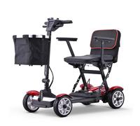 Scooter De Movilidad De 4 Ruedas,Scooter De Movilidad Para Maletero De Coche De Viaje,Scooter De Movilidad Plegable,Carga 150 Kg,Material De Aleación De Aluminio,Para Adultos Mayores A