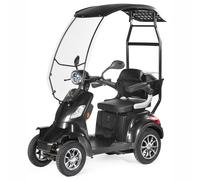 SCOOTER DE MOVILIDAD ELÉCTRICA DE 4 RUEDAS 1000W VELECO MÁS FASTER con dosel