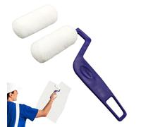 Scooter decorativo - pintor de paredes, pincel de rodillos de pintura | Herramienta de pintura de pared, cepillo de rodillos de color multifuncional, pequeño rodillo de color con acabado fino, pintado