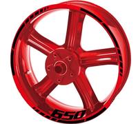 Scooter Deportivo Pegatina Reflectante para Buje De Motocicleta, Pegatina para Llanta De Rueda Trasera Y Delantera para Cbr650 CBR 650r 2019 2020 2021(Style 1)