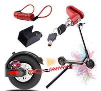 Scooter Eléctrico Cerradura del Freno de Disco de Seguridad para Xiaomi Mijia M365 Ruedas de Bicicleta Armario con Cuerda de Recordatorio
