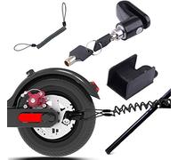 Scooter Eléctrico Cerradura del Freno de Disco de Seguridad para Xiaomi Mijia M365 Ruedas de Bicicleta Armario con Cuerda de Recordatorio