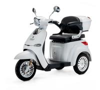 VELECO CRISTAL - Dispositivo de movilidad de 3 ruedas - Totalmente ensamblado y listo para usar - Diseño hermoso y llamativo - Sistema de suspensión avanzado - Ruedas grandes(BLANCO)