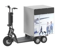 Scooter eléctrico de transporte XXL PRO 5 ruedas, con caja