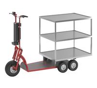 Scooter eléctrico de transporte XXL PRO 5 ruedas, con estantería