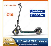 Scooter eléctrico JOYOR C10E con certificación ABE, 48V 10.4Ah, batería extraíble, scooter eléctrico con llantas de 10 pulgadas 500W Motor 48V 10.4Ah