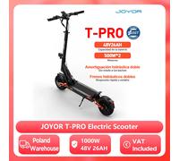 Scooter Eléctrico Joyor T-Pro DGT 500W Motor Dual, Batería 48V 26Ah, Neumático de 10 Pulgadas, Scooter Eléctrico Plegable Todo Terreno para Adultos JOYOR T-PRO