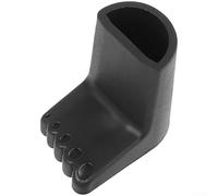 Scooter eléctrico Kickstand Cover Silicone Foot Pad Protector Anti Slip Stand Cap para Xiaomi Mi3 Pro F2 F3 Manga de goma resistente al desgaste (negro)