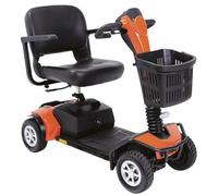 Scooter eléctrico para discapacitados Mobility 210, color naranja, carga máxima 149 kg
