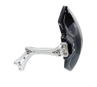 Scooter eléctrico trasero para guardabarros para modelos N1s U+b con rotación de 360 grados Cnc aleación montaje fibra de carbono aspecto ABS plástico acabado dorado (plata)