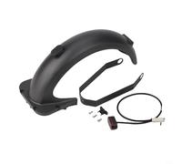 Scooter eléctrico trasero para kit para Max, montaje de guardabarros con soporte de luz trasera, protector de PC ABS y soporte de luz de freno para seguridad de conducción nocturna