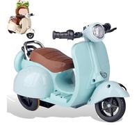 Scooter for 1st, 2nd and 3rd Generation Collectible Dolls, Interactive Electric Motorcycles with Lights, Music, for Collectible Dolls (Blue)