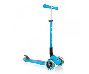Scooter Globber Primo con luces plegables azul cielo
