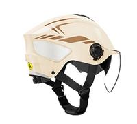 Scooter Helmet - Adult Double Visor Motorcycle Helmet, Hard-Shell Adjustable Gear | Riding Travel Commuting Outdoor Use, Men Women Family Friends, Impect Protection Support, Safe Comfortable Riding