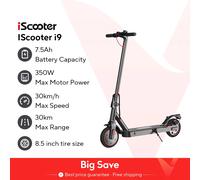 Scooter i9/i9pro/i9max/i9m/i9s Scooter eléctrico 350W Scooter para adultos 7.5Ah 30 km/h scooter plegable E de 8,5 pulgadas i9max