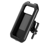 Scooter Phone Mount - univrsal Smartphone Clip Holder for Motorbike | Adjustable Rotation Bracket with Waterproof Protection Case, Anti-Shock Secure Grip Stand for Cycling, Moped, Electric Bikes