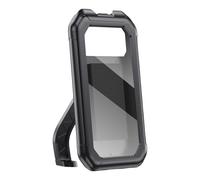 Scooter Phone Mount - univrsal Smartphone Clip Holder for Motorbike | Adjustable Rotation Bracket with Waterproof Protection Case, Anti-Shock Secure Grip Stand for Cycling, Moped, Electric Bikes