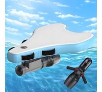 Scooter Submarino + Bodyboard Eléctrico - Motor De Alta Velocidad 500W, Batería Recargable 10000/16000mAh, 3-7 Km/h, Autonomía 40-130/60-180 Min, Para Snorkel, Kayak Y Aventuras En Playa(500W10A)