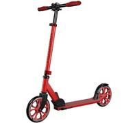 Hudora Patinete Up 200 – Aluminio, silencioso, plegable, ajustable en altura, hasta 100 kg – Rojo