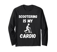 Scootering es mi moto Cardio Retro Scootering Amante Manga Larga