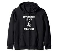 Scootering es mi moto Cardio Retro Scootering Amante Sudadera con Capucha