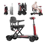 Scooters De Movilidad De 4 Ruedas, Scooters Eléctricos Plegables Automáticos, Portátiles, Cómodos Y Plegables, para Personas Mayores Y Discapacitadas. Manual Folding,10A