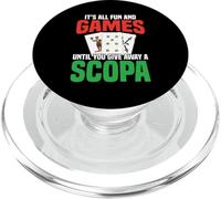 Scopa Player Italian Card Game Lover It's All Fun Scopa PopSockets PopGrip para MagSafe