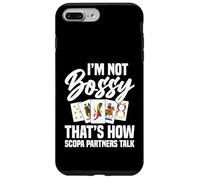 Scopa Player - Juego de cartas italiano, entusiasta Bossy Scopa Carcasa para iPhone 7 Plus/8 Plus