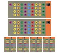 Scope Turret Stickers - 12.7x5cm | 10 Sheet Labels Strong Adhesion | Long-Range Scope Turret Stickers Sheets For Outdoor Sport, Security, Game, Yard