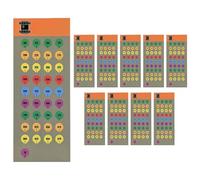 Scope Turret Stickers - Long Range Labels, Adhesive Tags | Precision Optic Adjustment Markers Calibration System, Rugged Waterproof Data Marking Kit System For Game Yard Outdoor Security