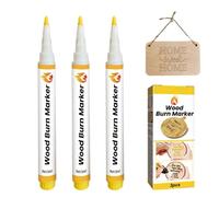 Scorch Pen Marker Set, 3PCS 5ml Wood Burning Pens for Crafting Crafts, Quick Heat-Activated Markers for Artists, Beginners, Creative Wood Art Projects, Drawing and Design Tool