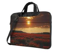 Scorching Sun - Bolsa para portátil con estampado de sol abrasador, adecuada para viajes y uso en la oficina, Negro, 13 inch