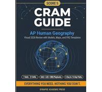 Score 5 Cram Guide: AP Human Geography: Visual 2026 Review with Models, Maps, and FRQ Templates