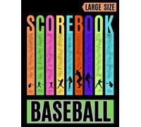Scorebook Baseball Large Print: Baseball Scoresheet - Notebook & Stat Tracker for Coaches, Players, and Fans