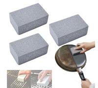 Scoring Stone for Oven Cleaning | Oven Cleaner Heavy Duty | Scoring Stone for Stove Cleaning | Stone for Cleaning Oven for BBQ, Griddle, Racks (3pcs)