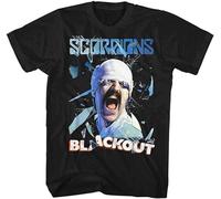 Scorpaons Blackout Adult T Shirt Men's Fashion Crew Neck Short Sleeves Cotton Tops Clothing Black XL