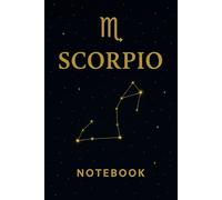 Scorpio Journal: Zodiac Notebook | Astrology Constellation Cover | 120 Page Lined Notebook: A simple lined notebook featuring the Scorpio zodiac sign and constellation design.