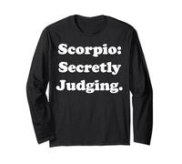 Scorpio: Secretly Judging Zodiac Funny Saying Manga Larga