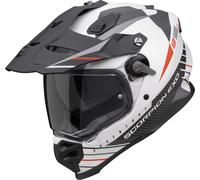 Scorpion ADF-9000 Air Feat, casco enduro L male Mate Blanco/Negro/Rojo