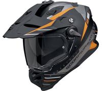 Scorpion ADF-9000 Air Feat, casco enduro M male Mate Negro/Plata/Naranja