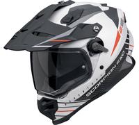 Scorpion ADF-9000 Air Feat, casco enduro XXL male Mate Blanco/Negro/Rojo