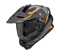 Scorpion ADF-9000 Air Feat, casco enduro L male Mate Negro/Plata/Naranja
