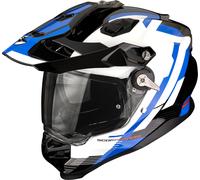 Scorpion ADF-9000 Air Patrol, casco de aventura L female Negro/Azul/Blanco